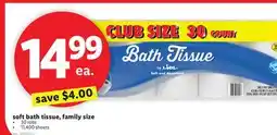 Lidl soft bath tissue, family size offer