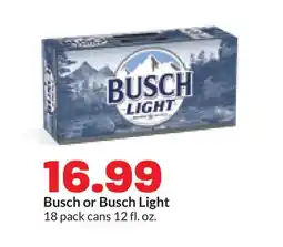 Hy-Vee Busch or Busch Light offer