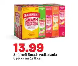Hy-Vee Smirnoff Smash vodka soda offer