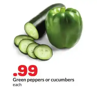 Hy-Vee Green peppers or cucumbers offer