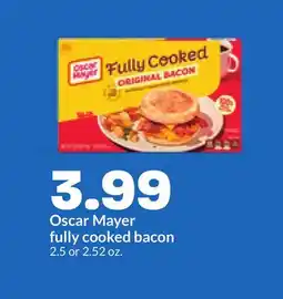 Hy-Vee Oscar Mayer fully cooked bacon offer