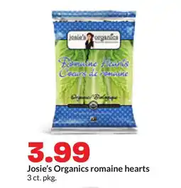 Hy-Vee Josie's Organics romaine hearts offer