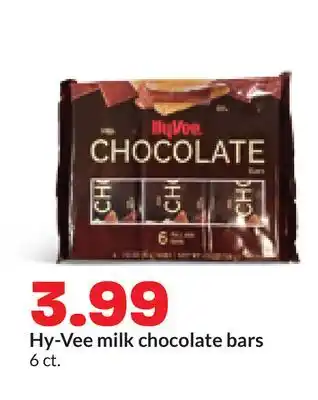 Hy-Vee Hy-Vee milk chocolate bars offer