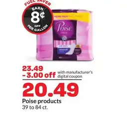 Hy-Vee Poise products offer