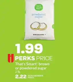 Hy-Vee That's Smart! brown or powdered sugar offer