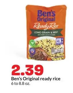 Hy-Vee Ben's Original ready rice offer