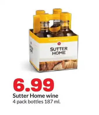 Hy-Vee Sutter Home wine offer