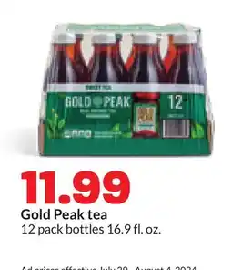 Hy-Vee Gold Peak tea offer