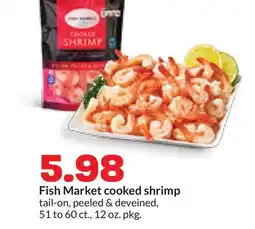 Hy-Vee Fish Market cooked shrimp offer
