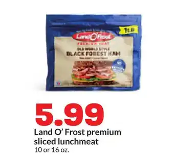 Hy-Vee Land O'Frost premium sliced lunchmeat offer