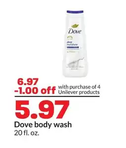 Hy-Vee Dove Body Wash offer