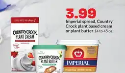 Hy-Vee Imperial spread, Country Crock plant based cream or plant butter offer