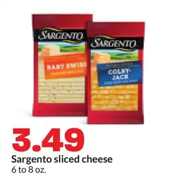 Hy-Vee Sargento sliced cheese offer