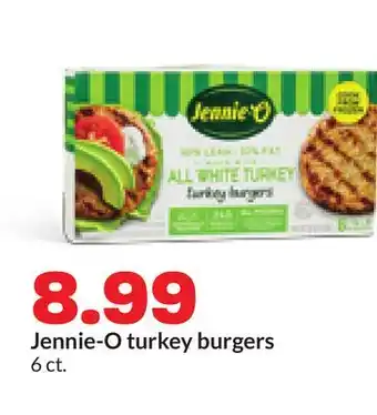 Hy-Vee Jennie-O turkey burgers offer