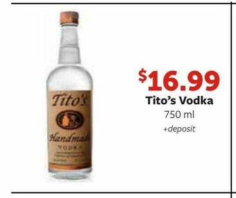 Fareway Tito's Vodka offer