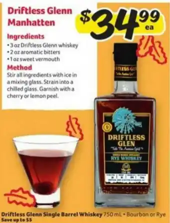 Winn Dixie Driftless Glenn Single Barrel Whisky offer