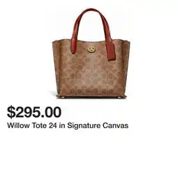 Belk Willow Tote 24 in Signature Canvas offer