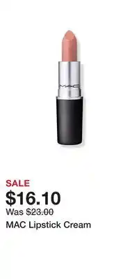 Ulta Beauty MAC Lipstick Cream offer
