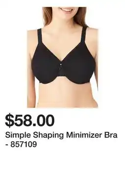 Simple Shaping Minimizer Bra - 857109