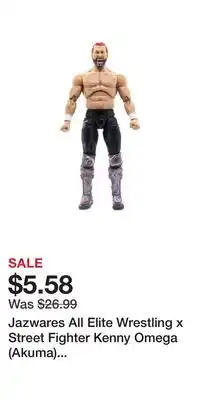 Jazwares All Elite Wrestling x Street Fighter Kenny Omega (Akuma) 6-in Action Figure GameStop Exclusive