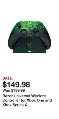 Game Stop Razer Universal Wireless Controller for Xbox One and Xbox Series X with Quick Charging Stand offer