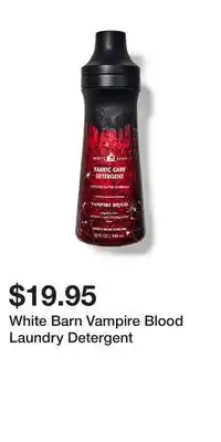 Bath & Body Works White Barn Vampire Blood Laundry Detergent offer