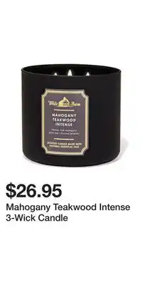 Bath & Body Works Mahogany Teakwood Intense 3-Wick Candle offer