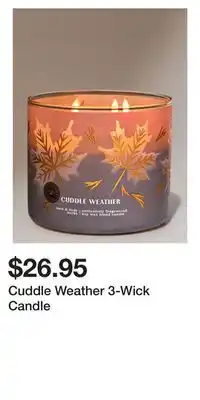 Bath & Body Works Cuddle Weather 3-Wick Candle offer