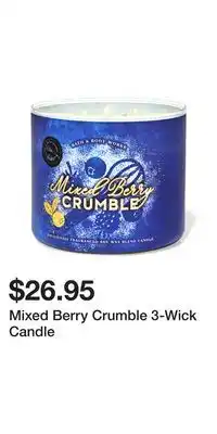 Bath & Body Works Mixed Berry Crumble 3-Wick Candle offer