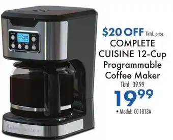 Boscov's COMPLETE CUISINE 12-Cup Programmable Coffee Maker offer