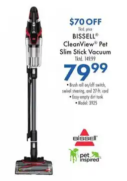 Boscov's BISSELL CleanView Pet Slim Stick Vacuum offer