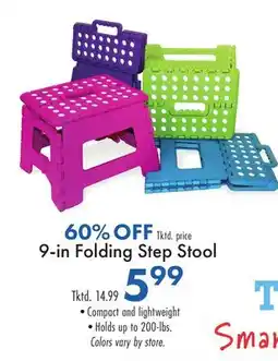 Boscov's 9-in Folding Step Stool offer