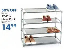 Boscov's 12-Pair Shoe Rack offer