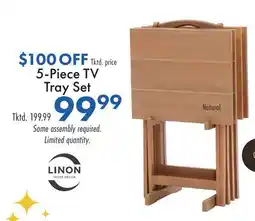 Boscov's 5-Piece TV Tray Set offer
