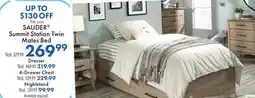 Boscov's SAUDER Summit Station Twin Mates Bed offer