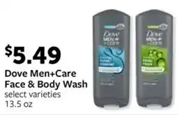 Fareway Dove Men+Care Face & Body Wash offer