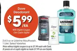 Ralphs Dove Deodorant offer