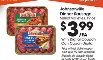 Ralphs Johnsonville Dinner Sausage offer