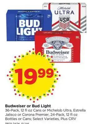 Food 4 Less Budweiser or Bud Light offer