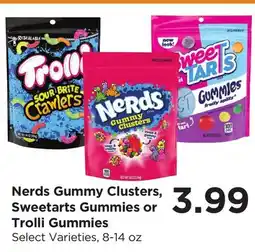 Food 4 Less Nerds Gummy Clusters, Sweetarts Gummies or Trolli Gummies offer