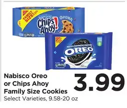 Food 4 Less Nabisco Oreo or Chips Ahoy Family Size Cookies offer