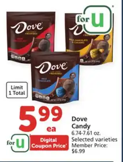 Vons Dove Candy offer