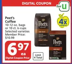 Vons Peet's Coffee offer
