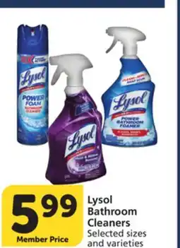 Vons Lysol Bathroom Cleaners offer