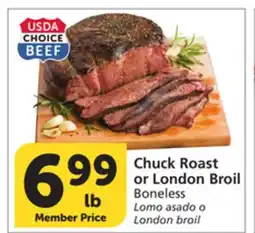 Vons Chuck Roast or London Broil offer