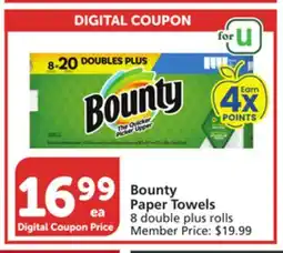 Vons Bounty Paper Towels offer