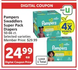 Vons Pampers Swaddlers Super Pack Diapers offer