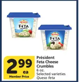 Vons Président Feta Cheese Crumbles offer