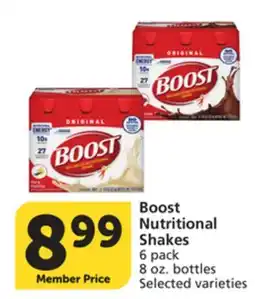 Vons Boost Nutritional Shakes offer