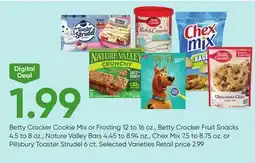 Stater Bros Betty Crocker Cookie Mix or Frosting 12 to 16 oz., Betty Crocker Fruit Snacks 4.5 to 8 oz., Nature Valley Bars 4.45 to 8.94 o offer